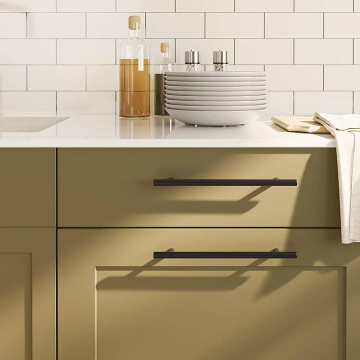 Immagine prodotto VidaXL Maniglie per mobili 5 pz. nere 192 mm in acciaio inox, colore