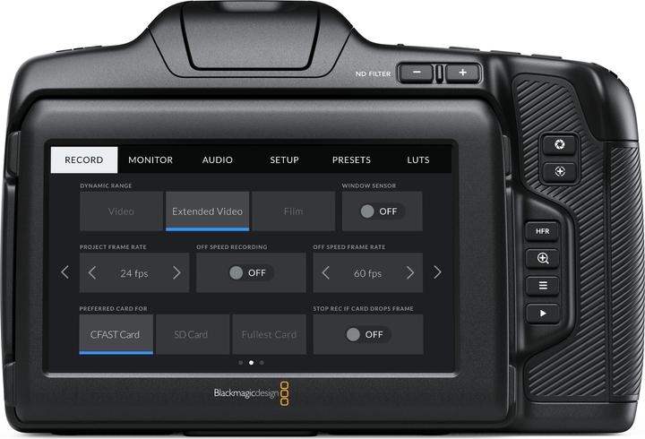 Actual product image Blackmagic Pocket Cinema Camera 6K Pro (21.20 Mpx, 50p)