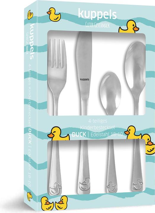Produktbild Kuppels DUCK Kinderbesteckset 4-teilig, hochglanzpoliert, für 1 Person