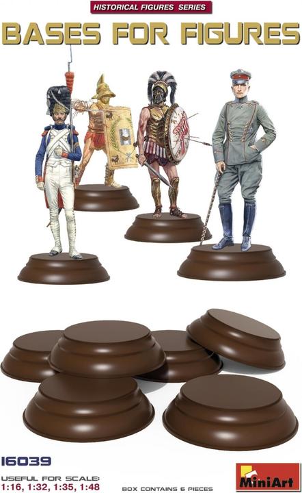 Actual product image Mini art Bases for Figures 6 pc