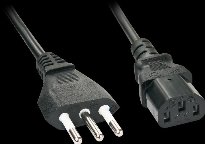 Actual product image Lindy IEC mains cable, italy Italian mains plug-IEC320 C13 (3 m)