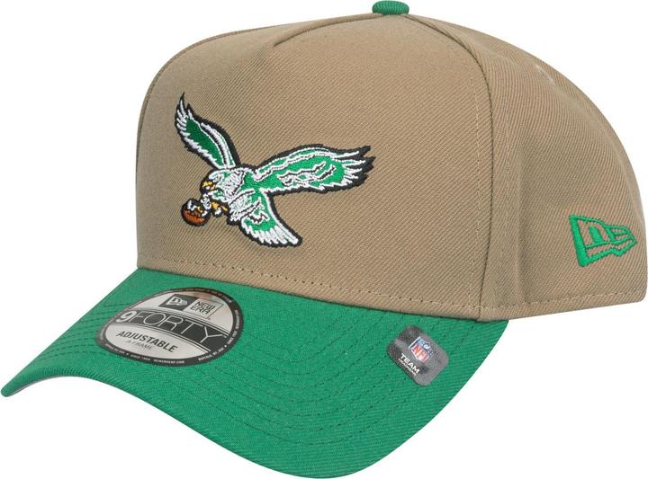 Immagine prodotto New Era 9Forty A-Frame Cap - Retro Philadelphia Eagles Khaki (Taglia unica)