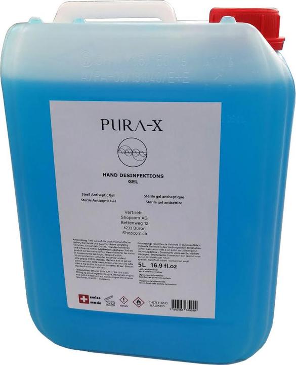 Immagine prodotto Pura-X Gel antisettico sterile, Swiss Made con BAG No. (5000 ml)