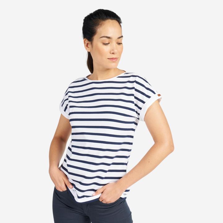 Blue, white