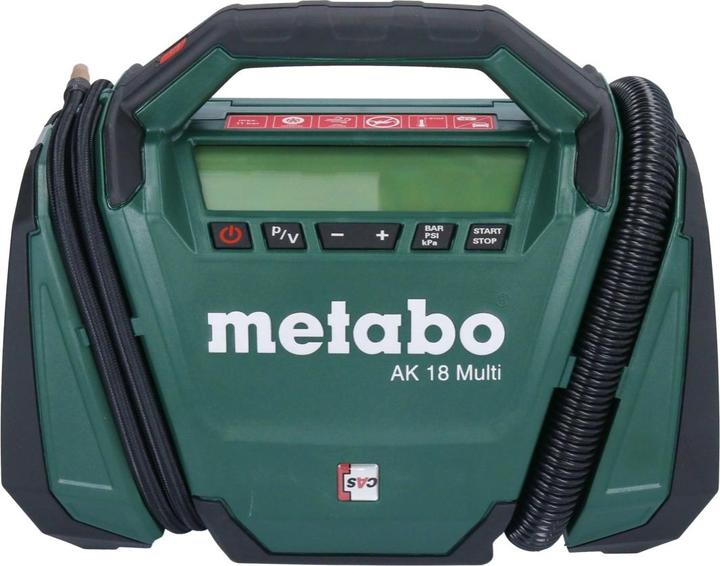 Immagine prodotto Metabo AK 18 Compressore multi batteria 18 V 11 bar + 1x batteria 5,5 Ah + caricatore (11 bar, 0 l)