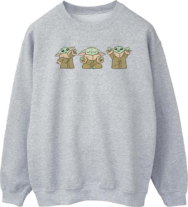 Immagine prodotto Star Wars The Mandalorian Grogu Poses Felpa Uomo (L)
