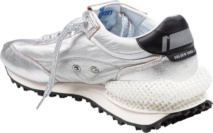 Image du produit Golden Goose running sneakers in leather and nylon color silver/black (40)