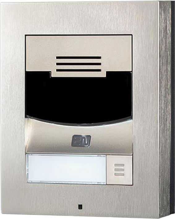 Produktbild 2N IP Türstation IP Solo ohne Kamera, Wandmontage, silber (Ethernet, Kabelgebunden)