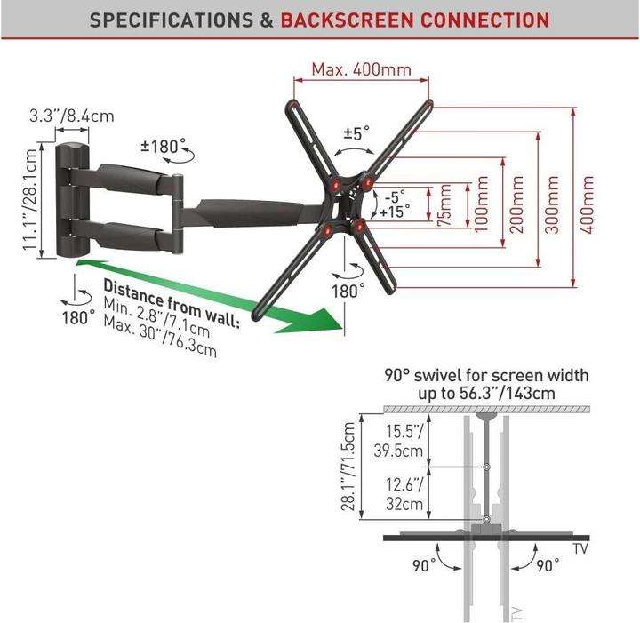 Produktbild Barkan BM343XL 13-65-Zoll-Fernseher (Wand, 65", 36 kg)