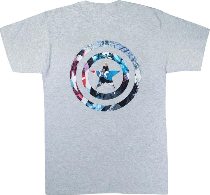 Immagine prodotto Avengers Captain America Montage Symbol Maglietta Ragazze (152, 158)