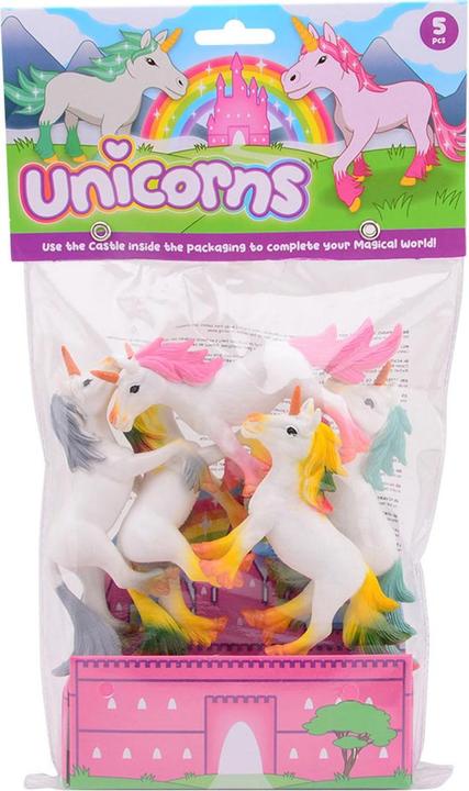 Actual product image Johntoy Unicorn play figures, 5pcs.