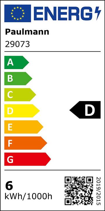 Energie-Label Paulmann Tropfen (E14, 5.90 W, 806 lm, 1 x, D)