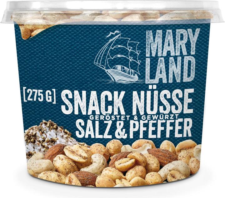Produktbild Maryland Snack Nüsse Salz & Pfeffer 275 g (300 g)