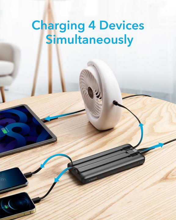 Produktbild Veger C20 Powerbank inkl. Kabel - 20'000mAh (20000 mAh, 10 W, 77 Wh)