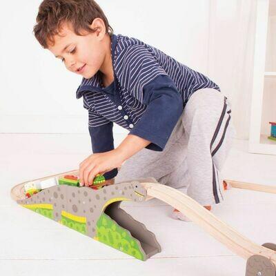 Produktbild Bigjigs Holz Schienen - Zugbrücke