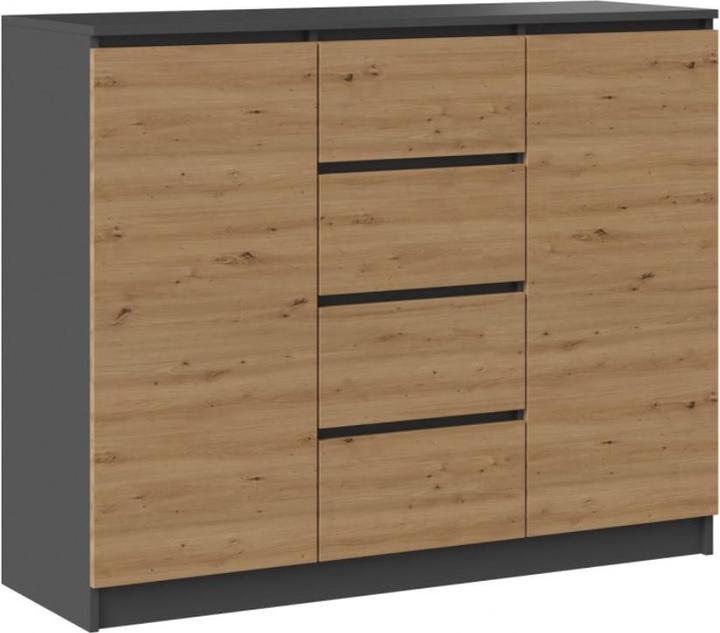 Image du produit Topeshop Commode 2D4S (120 x 40 x 97 cm)