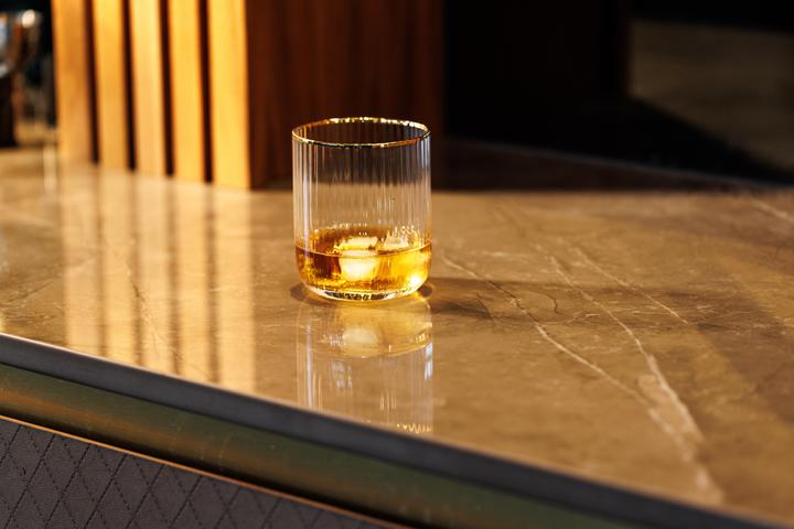 Image du produit Mikasa Sorrento Ridged Crystal Tumbler Glasses, Set of 4, 400ml (0.40 l, 4 x)