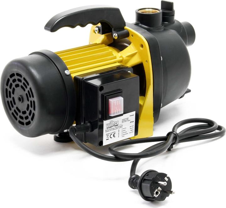 Produktbild Wiltec Gartenpumpe 3800l/h Wasserpumpe 1200W Pumpe 4.8 bar Teich Regenwasserpumpe (Gartenpumpe)