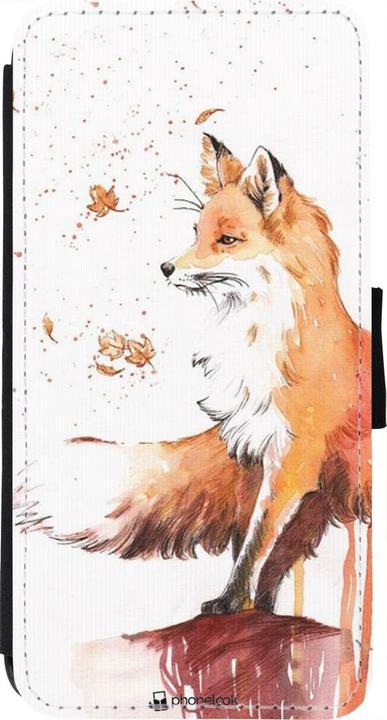 Produktbild PhoneLook Hülle Wallet schwarz Autumn 21 Fox (Apple iPhone 7)