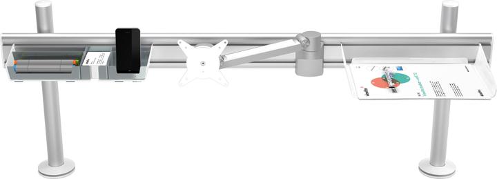 Actual product image Dataflex VIEWLITE desk rail system, HxWxD 450 x 1200 x 52 mm, max. load 24 kg.