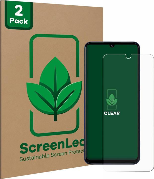Actual product image ScreenLeaf Screen Protector sustainable Screen Protection, clear, anti-scratch (2 Piece, Xiaomi Redmi Note 14 Pro 5G)