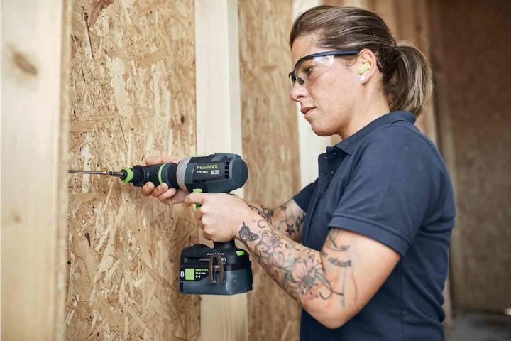 Immagine prodotto Festool Trapano avvitatore con percussione a batteria TPC 18/4 I-Basic (Batteria ricaricabile)