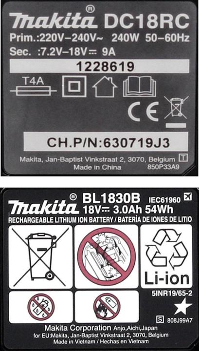 Immagine prodotto Makita kit energetico (18 V)