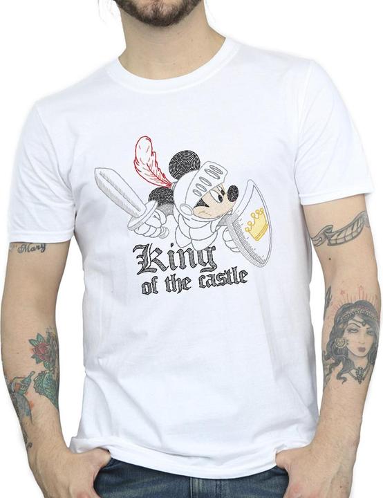 Actual product image Disney Mens Mickey Mouse King Of The Castle T-Shirt (M)
