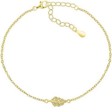 Produktbild Brilio Silver - Decent gold plated feather bracelet BRC82Y