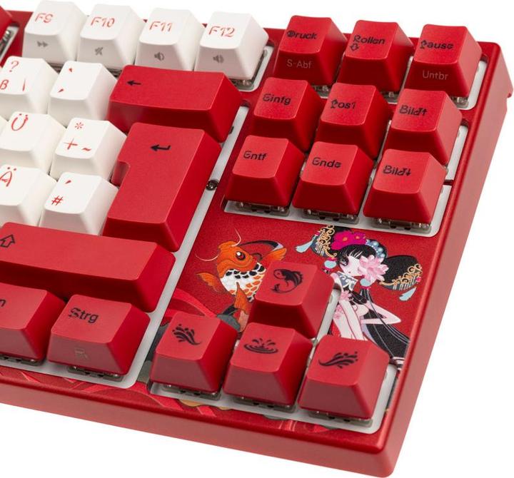 Produktbild Varmilo VEA88 Koi TKL Gaming Tastatur, MX-Brown, weisse LED (DE, Kabelgebunden)