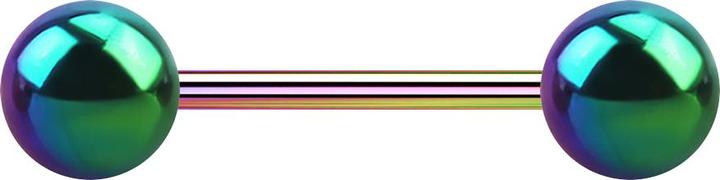 Produktbild Star Piercing Micro Barbell farbig mit zwei Kugeln (Chirurgenstahl 316L)