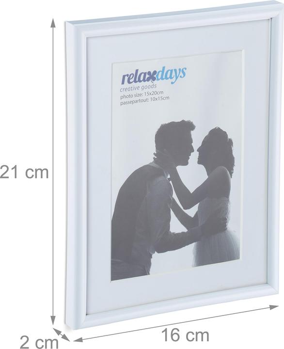 Produktbild Relaxdays 2x Bilderrahmen (15 x 20 cm)