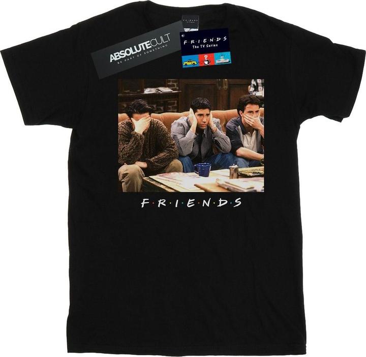 Actual product image Friends Womens/Ladies Three Wise Guys Cotton Boyfriend T-Shirt (XXL)