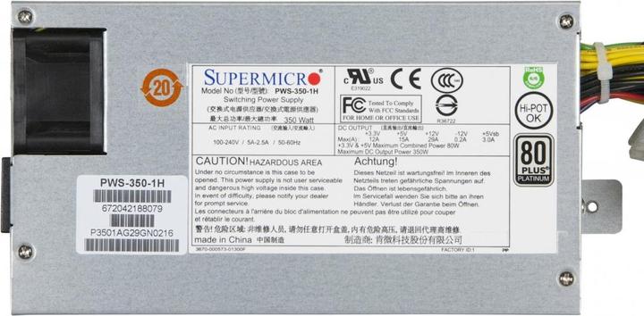 Produktbild Supermicro PWS-350-1H - Netzteil (intern) - 80 PLUS Platinum (350 W)