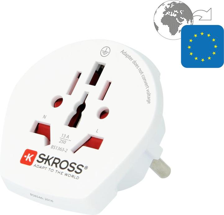 Immagine prodotto Hama Travel Plug World per l'Europa (Ware in blocco) bianco