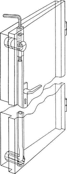 Actual product image Werkstarck PLANO HT anti-distortion fitting for wooden doors