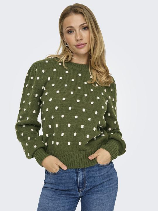 Produktbild JdY Normal geschnitten Hoch geschlossen Lange Bündchen Puffärmel Pullover Strickpullover (XXL)