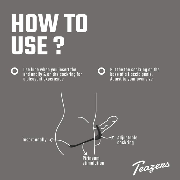 Produktbild Teazers Dreifacher Prostata Vibrator mit Fernbedienung