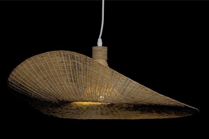 Produktbild DKD Home Decor Ceiling Light Multicolour Light brown Bamboo 50 W 220 V 58 x 58 x 22 cm
