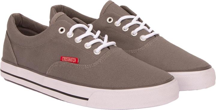 Crosshatch Mens Skywalk Canvas Trainers (44.5)