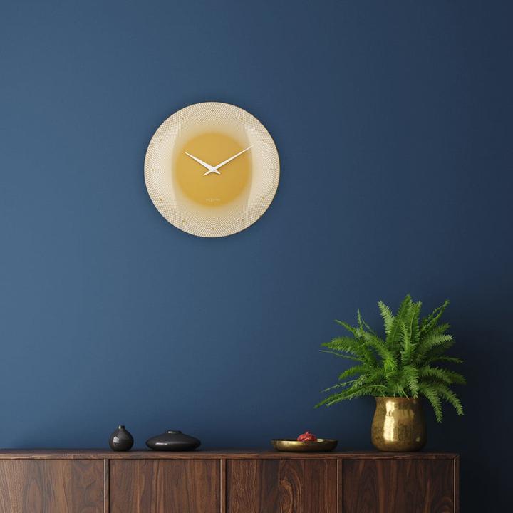Image du produit Nextime Horloge murale Jaune foncé (50 cm)