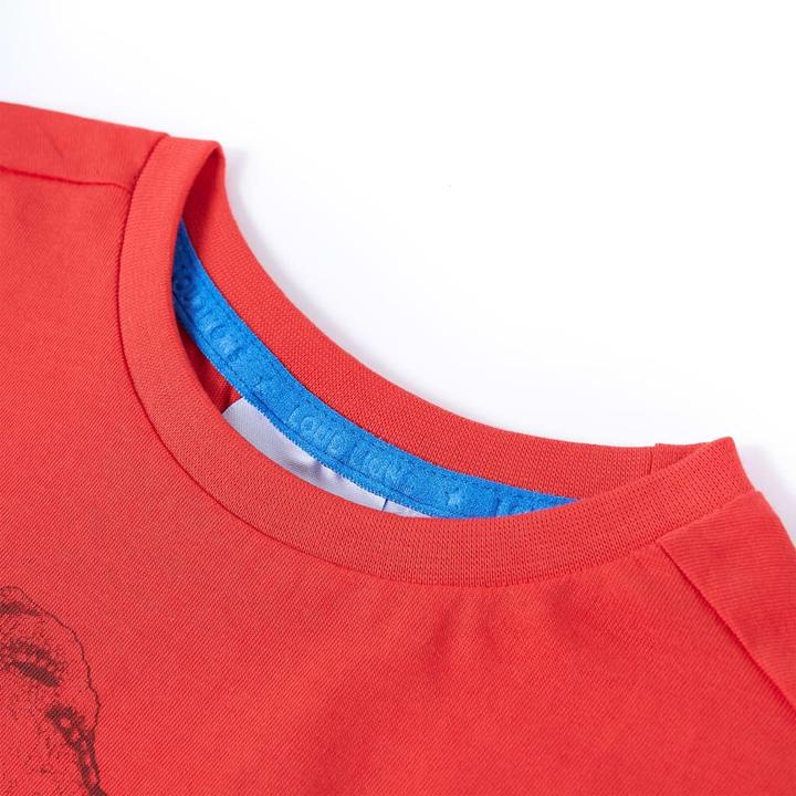 Produktbild VidaXL Kinder-T-Shirt Rot 128,Material: 100 % Baumwolle,Farbe (128)