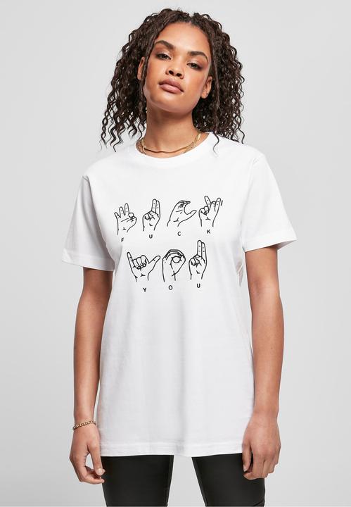 Produktbild Mister Tee Ladies FU Sign Language Tee (XL)