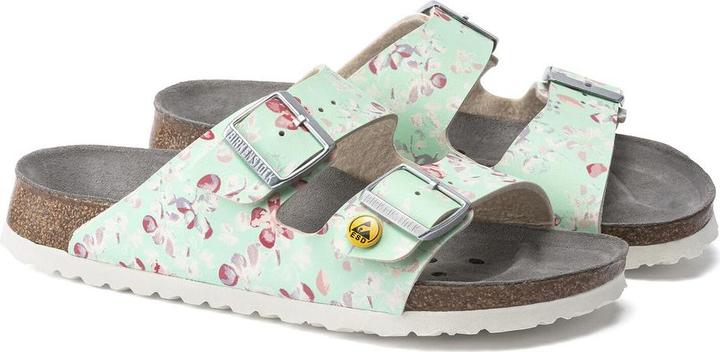 Produktbild Birkenstock Sandale Arizona ESD Gr.39 flower field mint Birko Flor EN 61340 (39)