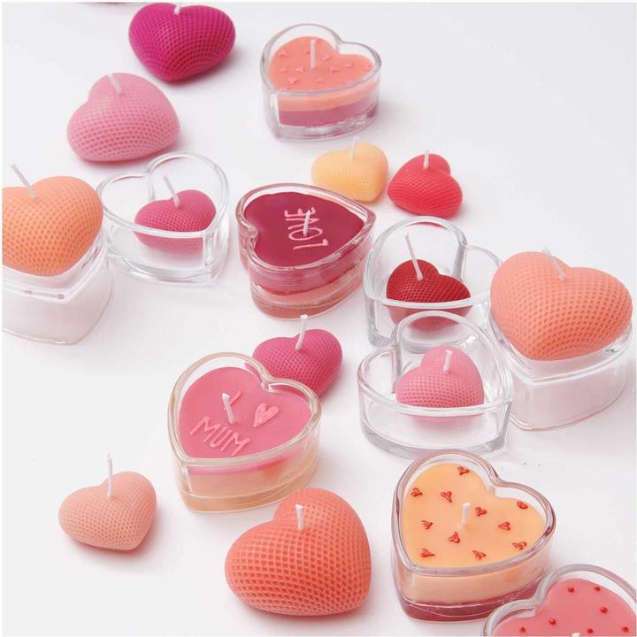 Actual product image Rico Design Glass Jar Heart 7.7 x 7.7 x 3.8 cm (1 x, 4 x 8 x 7.5 cm)