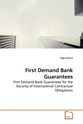 Produktbild First Demand Bank Guarantees (Inga Svarca, 2010)