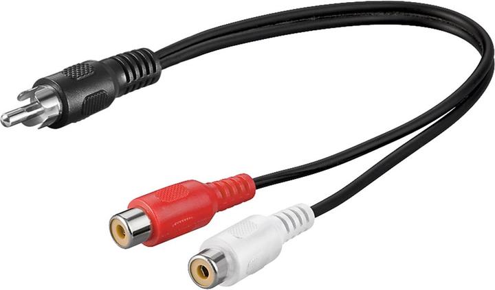Image du produit HDgear 1 x fiche Cinch > 2 x couplage Cinch (Séparateur audio)