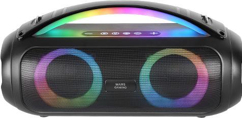 Mars Gaming Enceintes Nomade Bluetooth Ms-Pulse RGB (Noir) (8 h, Batteria ricaricabile)