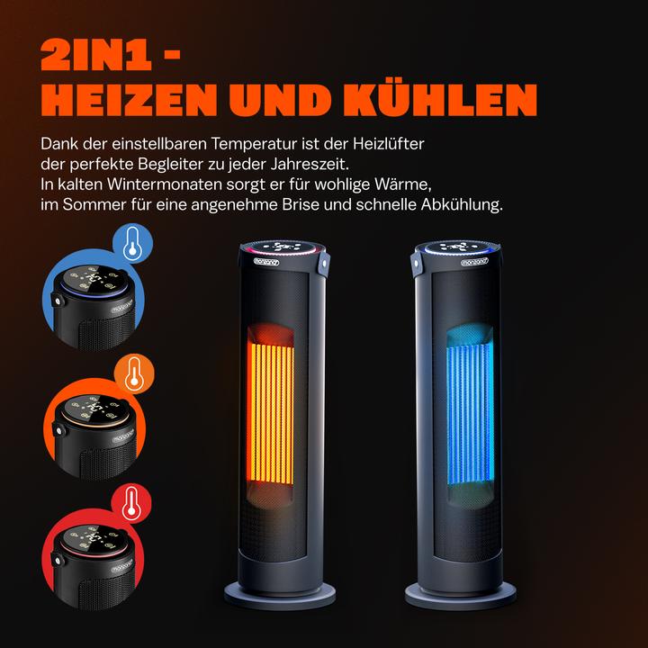 Actual product image Monzana Fan heater (2000 W)