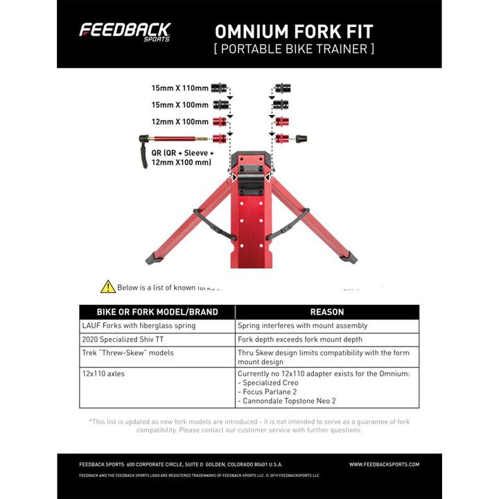 Produktbild Feedback Sports Quick Release Axle Omnium 100/9 & 100/12